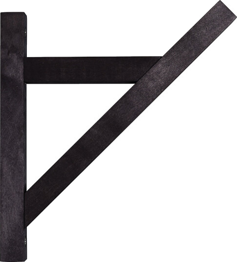 NUD Collection Bracket Black Black 20X2X21CM NUD Collection Bracket Black Black 20X2X21CM