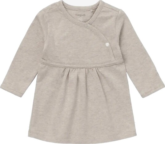 Noppies G Dress Ls Nevada - P757 TAUPE MELANGE - 74