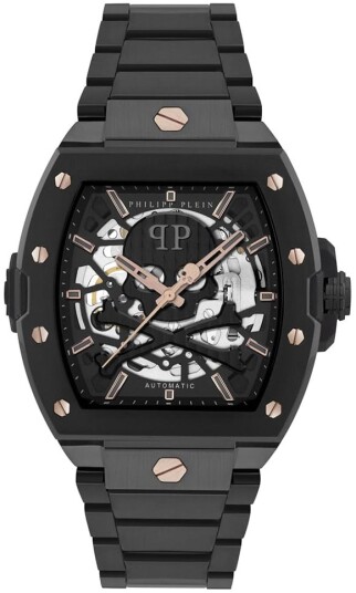 Philipp Plein Herreklokke PWJFA0725 The Skeleton Sort/Stål Philipp Plein Herreklokke PWJFA0725 The Skeleton Sort/Stål
