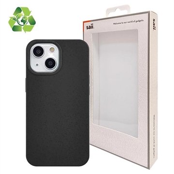 Saii Eco Line iPhone 13 Mini Biologisk Nedbrytbart Deksel Svart Saii Eco Line iPhone 13 Mini Biologisk Nedbrytbart Deksel Svart