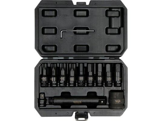 Yato Torx / Hex-Slagnøkler 12 Stk. 10655 Yato Torx / Hex-Slagnøkler 12 Stk. 10655