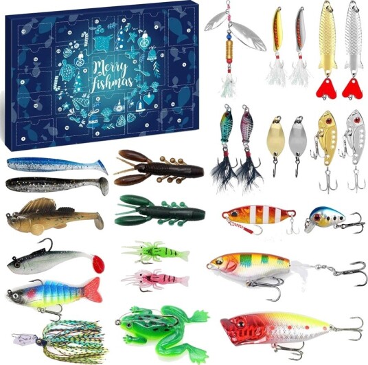 Adventskalender med allsidige fiskesluk for alle vann