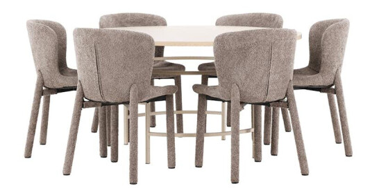 Spisegruppe Venture Home Copenhagen Ø140 cm med 6st Astoria Spisestoler