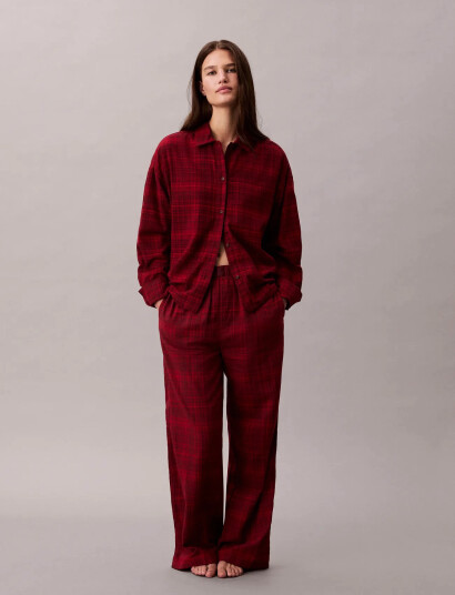 Calvin Klein Yd Flannel Pant - Red - L Calvin Klein Yd Flannel Pant - Red - L