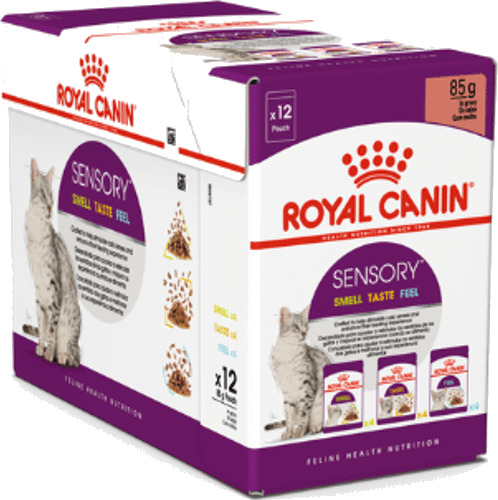 Royal Canin Feline Sensory Mixed Box 12 x 85 g Våtfôr til Katt med Smaksforsterkere