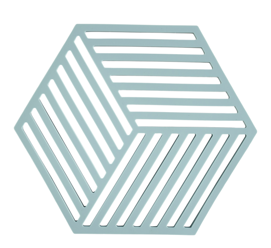 Zone Bordskåner Hexagon fog blue
