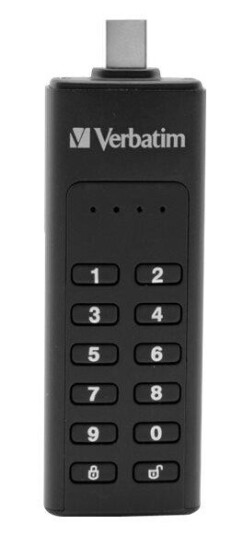 Verbatim Keypad Secure - USB-flashstasjon - 128 GB Verbatim Keypad Secure - USB-flashstasjon - 128 GB