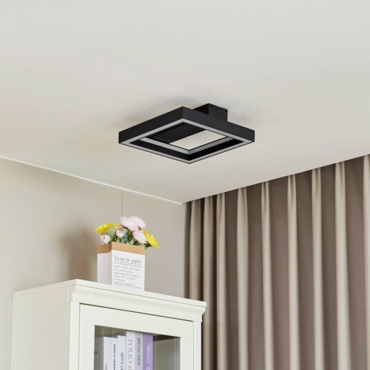 Lucande Tjado LED-taklampe 30cm svart