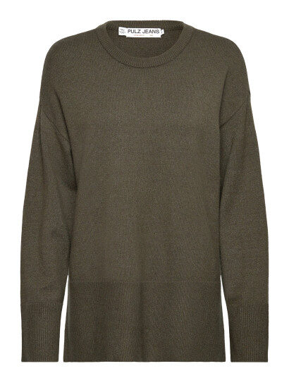 Pulz Jeans Pzsteffi Oneck Pullover - Khaki green - XS