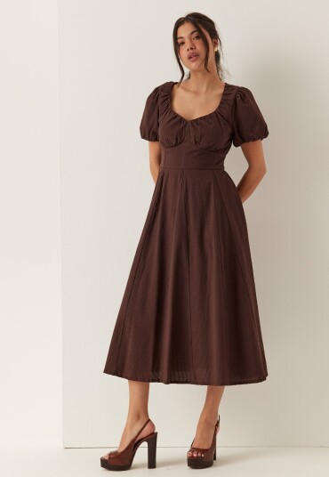 Bubbleroom Seersucker Midi Dress