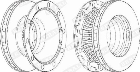 BERAL BCR252A Bremseskive BERAL BCR252A Bremseskive