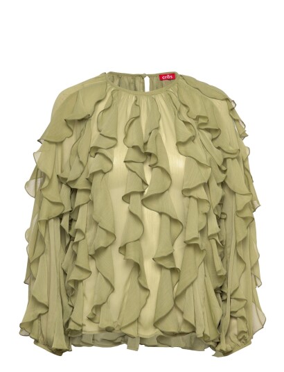 crās Ryacras Blouse Khaki green 38 crās Ryacras Blouse Khaki green 38