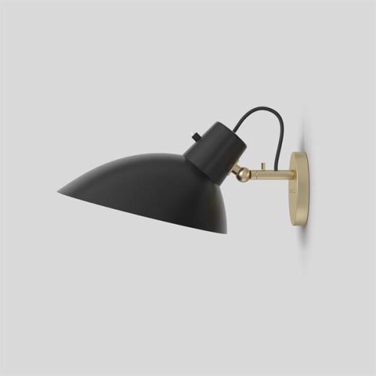 Astep VV Cinquanta Vegglampe Messing/Sort M. Switch Astep VV Cinquanta Vegglampe Messing/Sort M. Switch