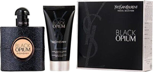 Yves Saint Laurent Black Opium Parfyme Gavesett 50ml EDP + 50ml Bodylotion Yves Saint Laurent Black Opium Parfyme Gavesett 50ml EDP + 50ml Bodylotion
