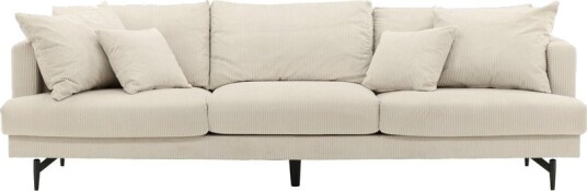 Venture Home Sofia sofa 3 seter fløyel beige. 1666907-01-0 1666907-02-0