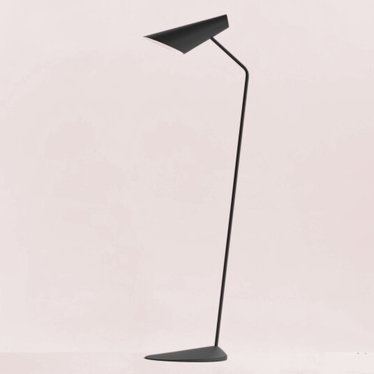 Vibia I.Cono 0712 Designer gulvlampe grå Stue 127 Svart Vibia I.Cono 0712 Designer gulvlampe grå Stue 127 Svart