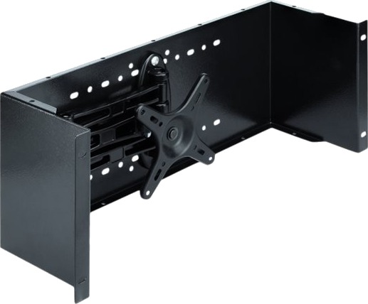 Delock Skjermarm Rackmonterbar Svart 4U 19" 42629