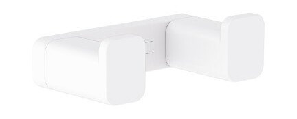 Hansgrohe AddStoris håndkleknagg, dobbelt, matt hvit