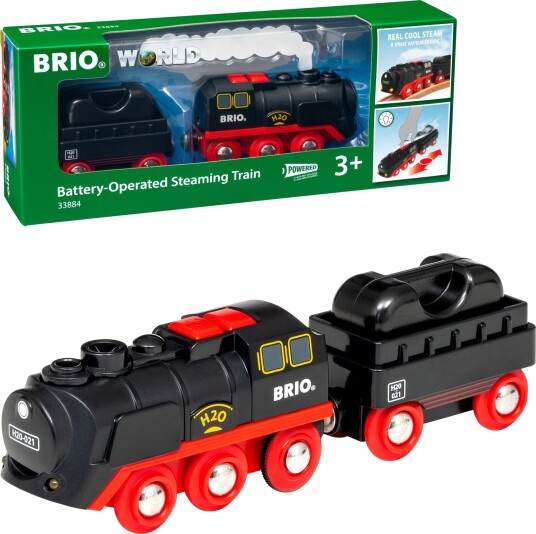 Brio Battery-Operated Steaming Train 1555070 1633379 Brio Battery-Operated Steaming Train 1555070 1633379