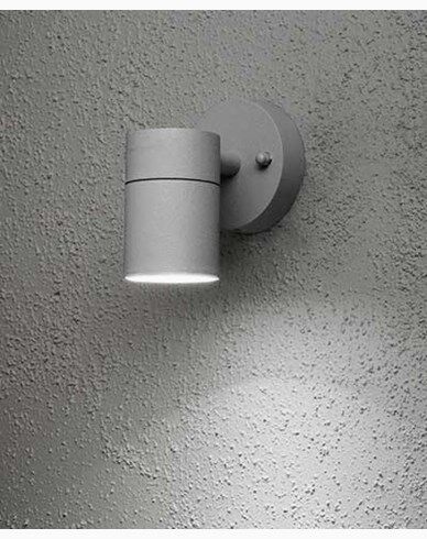 Konstsmide Modena vegglampe ned GU10. Ø60mm.Grå 7572-300 Konstsmide Modena vegglampe ned GU10. Ø60mm.Grå 7572-300