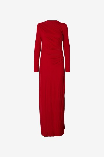 Selected FEMME   Maxikjole slfIlina Assymetric   Rød