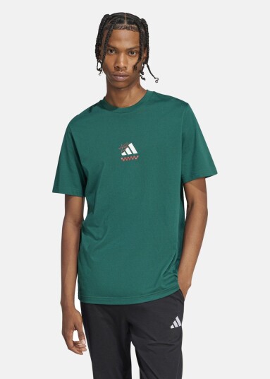 Adidas M L Pizza Tee Cgreen S T-Shirts