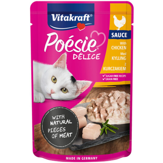 Vitakraft Poésie Délisauce Kylling 23 x 85 g Våtfôr til Katt