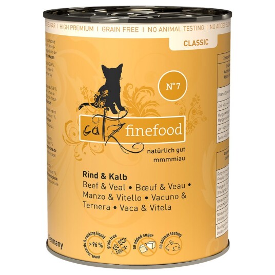 Catz Finefood Bokser 6 X 400 G No 07. Okse & Kalv