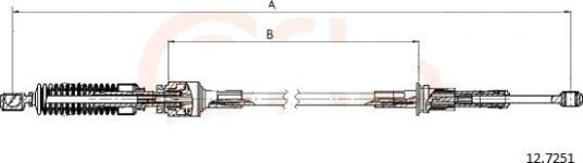 Kabel, girmekanisme COFLE 12.7251 Kabel, girmekanisme COFLE 12.7251