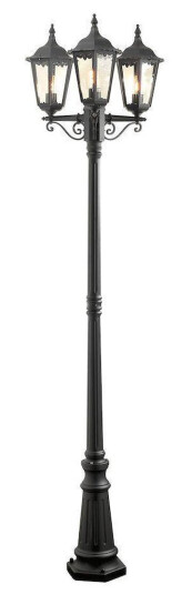 Konstsmide Firenze 3-arm lykt inkludert stolpe 220 cm - Svart