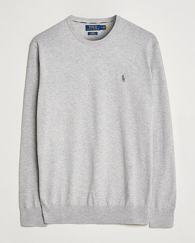Polo Ralph Lauren Pima Cotton Crew Neck Pullover Andover Heather Polo Ralph Lauren Pima Cotton Crew Neck Pullover Andover Heather