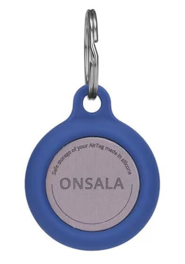 Onsala Silikonholder til Apple AirTag med Nøkkelring - Blå