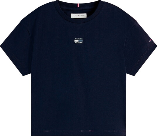 Tommy Hilfiger Tonal Flag Tee S/S Navy 38 Tommy Hilfiger Tonal Flag Tee S/S Navy 38
