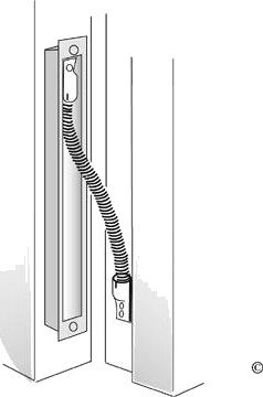 Assa Abloy EA280 Karmoverføring 287 mm, Blankkrom