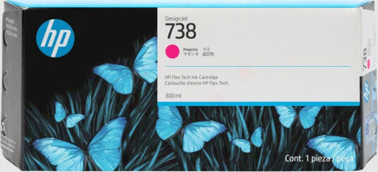 HP Blekkpatron No.738 Magenta Høykapasitet (300ml)