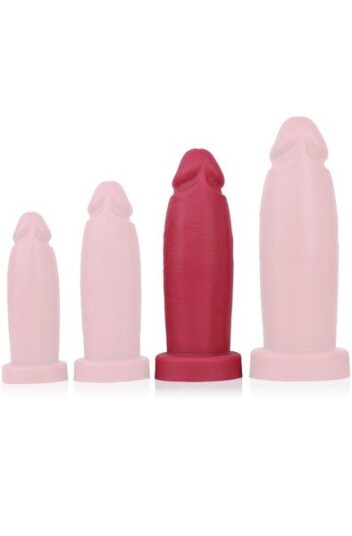 Larry Silicone Dildo Red 24 cm