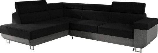 Fonti Sovesofa m. Sjeselong 3 seters L formet Grå