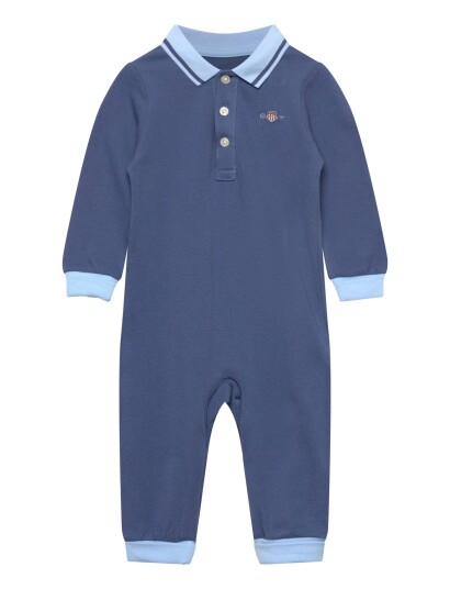 Gant Kids Polo Collar Romper Blue 74