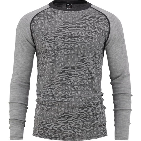 Bula Geo Merino Wool Crew Dgrey S