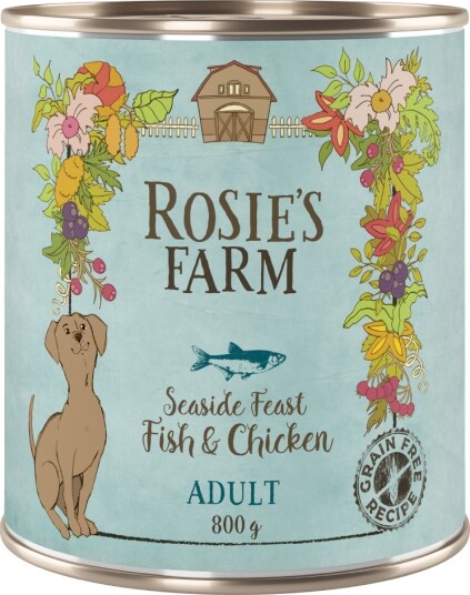 Rosie'S Farm Våtfôr Adult & Kylling Fisk 24 X 800 G