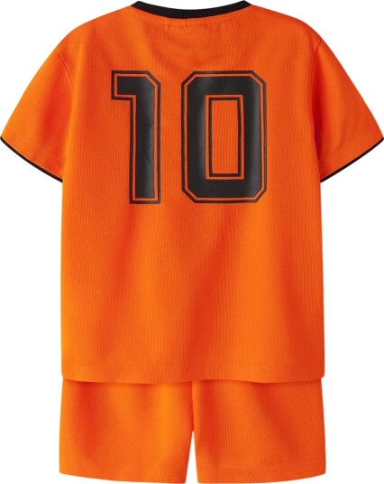 Name It Shorts Sett   NmnHiteam   Livlig Oransje   Name It   5 år 110   Shorts Svart
