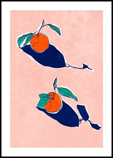 Abstract Oranges Poster Plakat / 30x40cm Abstract Oranges Poster Plakat / 30x40cm