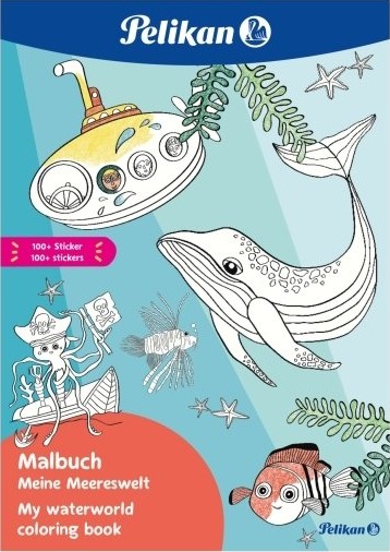 Pelikan 102018 48 Sider Gutt/Jente Klistremerker Inkludert Fargebok / Album