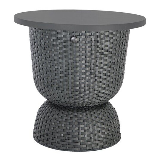 Handed By Twist bord med oppbevaring 44x43 cm dark grey Handed By Twist bord med oppbevaring 44x43 cm dark grey