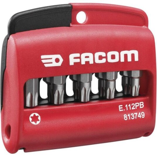 Facom E.112PB Bitssett i etui 10 stk. TORX Maskintilbehør & forbruk