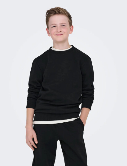 ONLY & SONS Osjceres Crew Neck Swt Noos Black 110 116 ONLY & SONS Osjceres Crew Neck Swt Noos Black 110 116