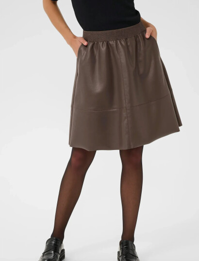 Kaffe Kamikka Skirt - Brown - 46 Kaffe Kamikka Skirt - Brown - 46