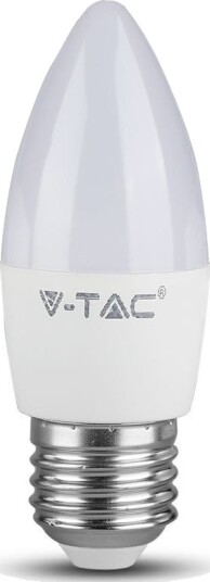 V Tac 4,5W LED Kertepære E27 6500K Kulør : Kald V Tac 4,5W LED Kertepære E27 6500K Kulør : Kald