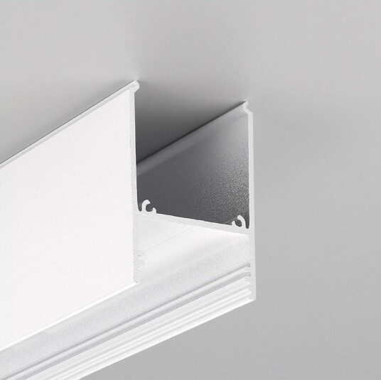 Topmet 1m aluminiumsprofil COMBO30 01 ACDE 9 Hvit lakkert påbygging LED skinne