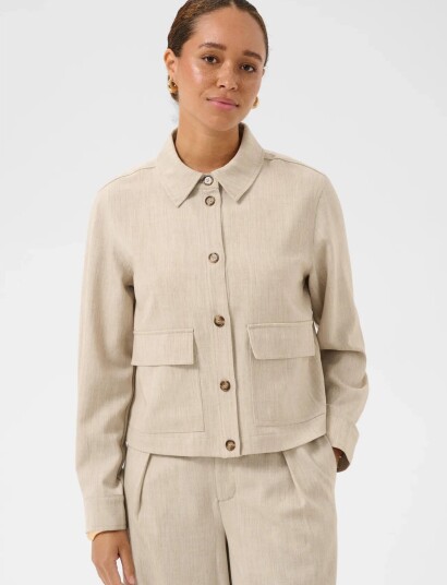 Kaffe Kaomila Shirt Jacket Beige 40